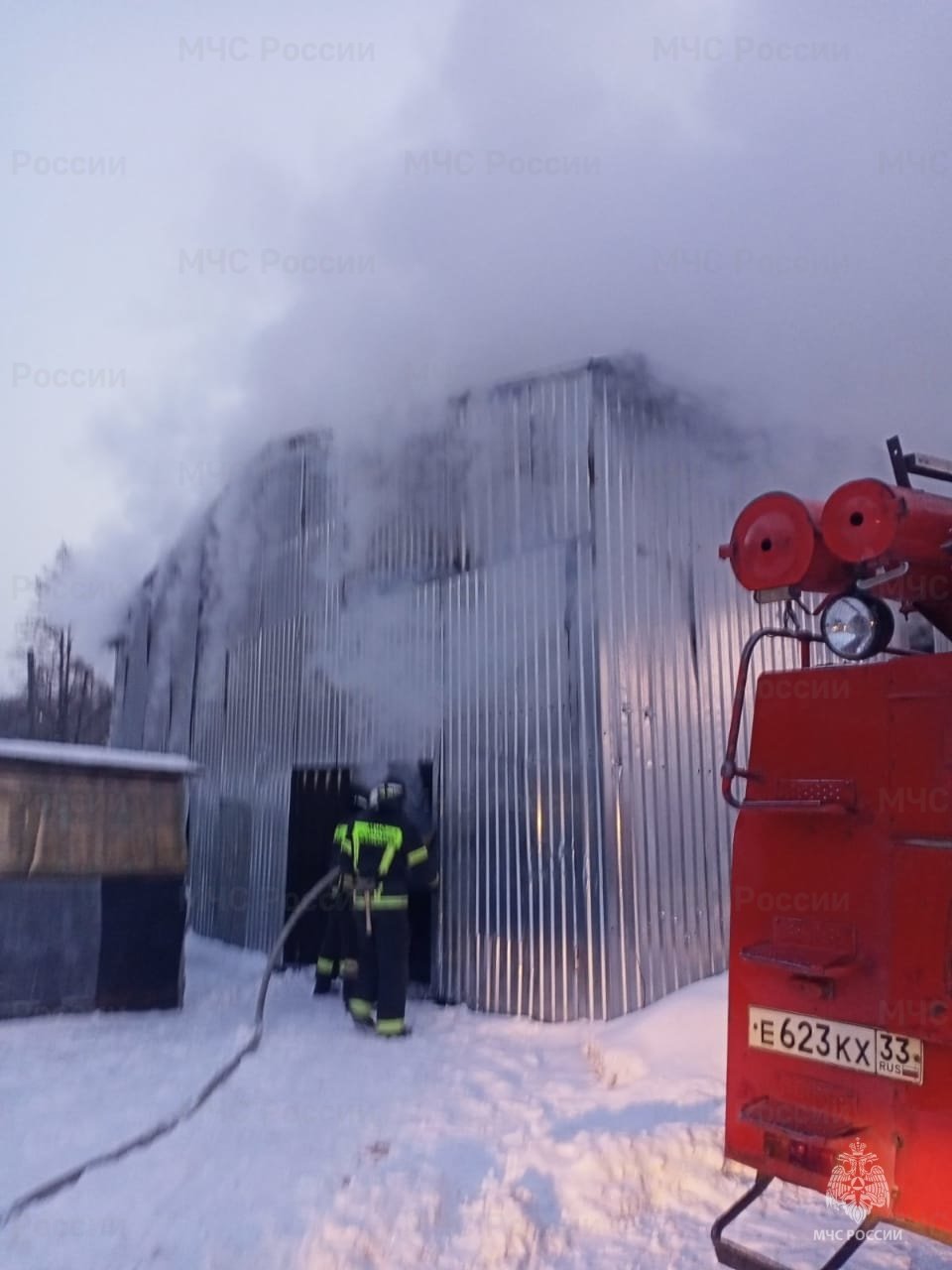 Пожар г. Меленки, ул. ул. Свердлова, д. 70 а